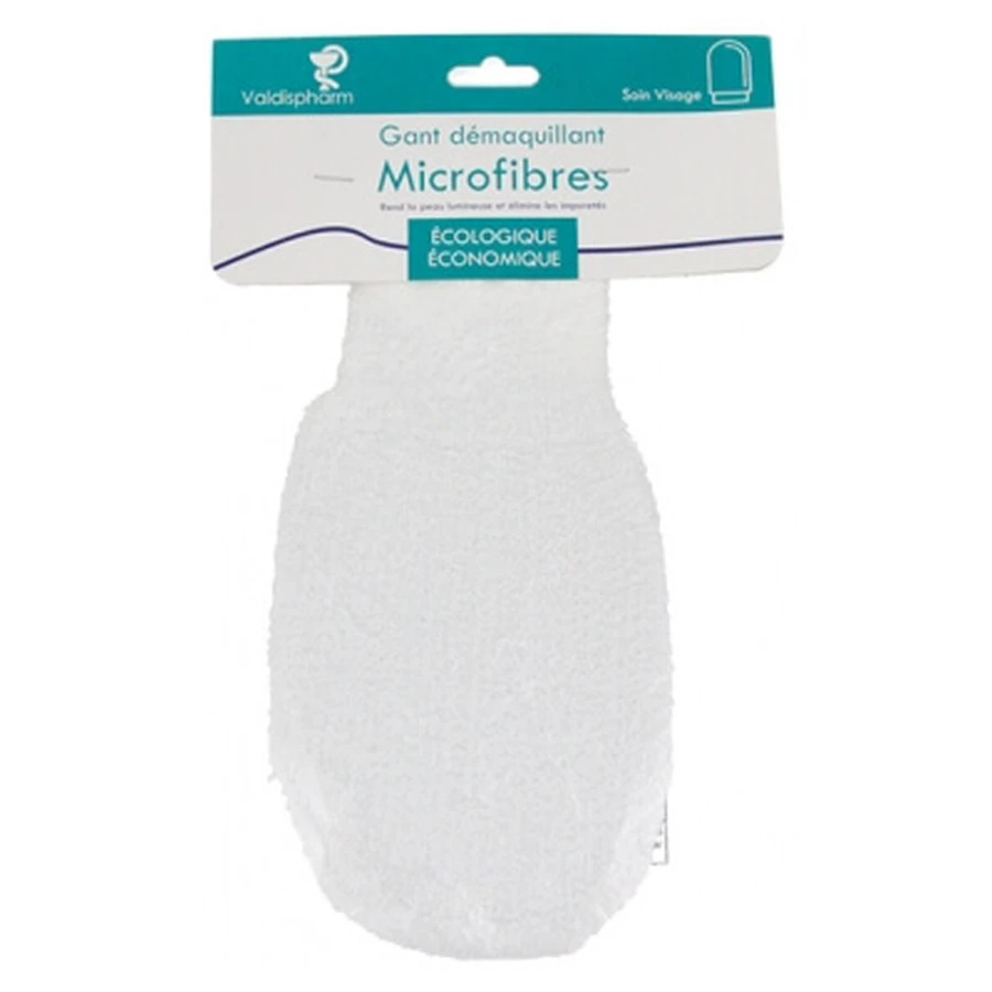 Guante desmaquillante de microfibra Valdispharm