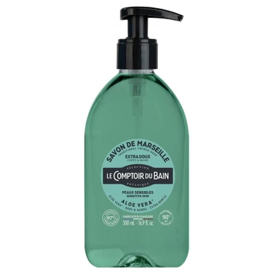 Jabón de Marsella con aloe vera de Le Comptoir du Bain, 500 ml