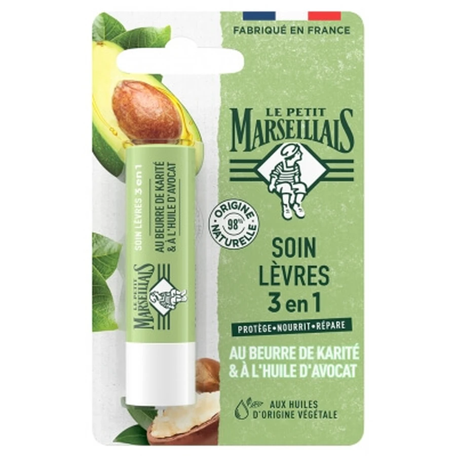 Le Petit Marseillais 3-in-1 lippenverzorging, 4,9 g