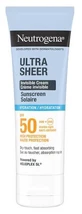 Neutrogena Ultra Sheer Invisible Moisturizing Sunscreen SPF 50, 50 ml