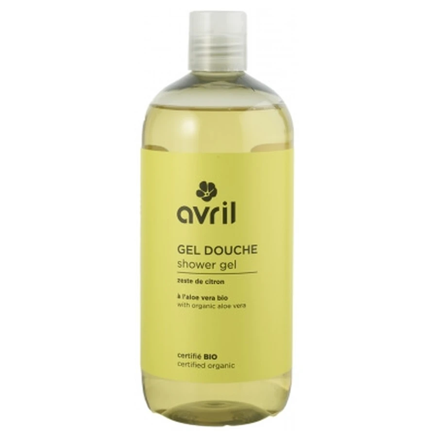 Gel de ducha con ralladura de limón ecológico de Avril, 500 ml