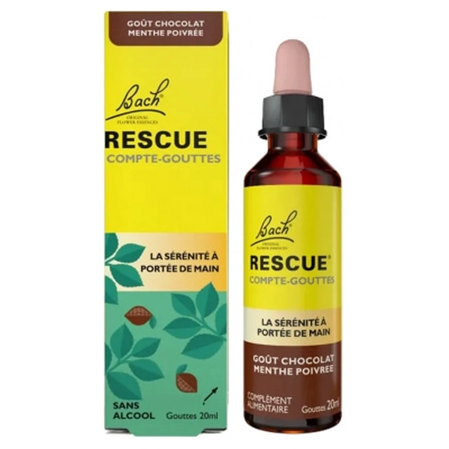 Rescue Bach-Tropfflasche, Schokoladen-Pfefferminz-Geschmack, 20 ml