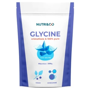 Nutri&Co 100% zuivere gekristalliseerde glycine, neutrale smaak, 300 g