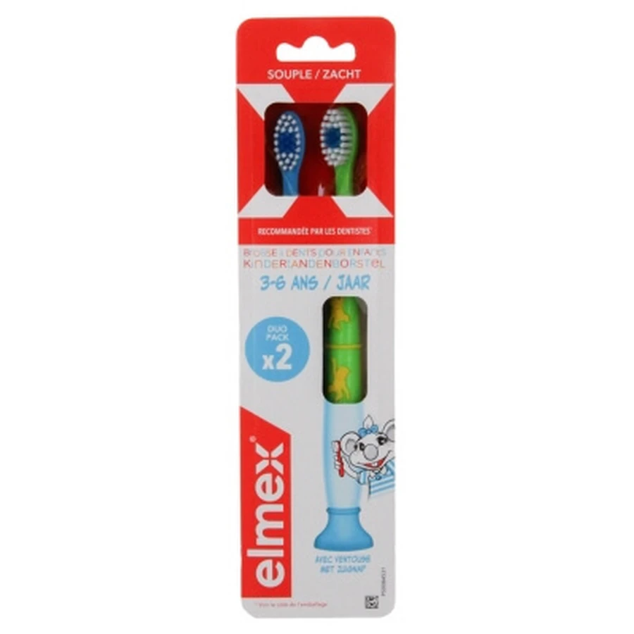 Cepillos de dientes Elmex 2 Soft para niños de 3 a 6 años