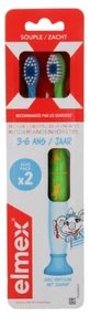 Elmex 2 zachte tandenborstels voor kinderen van 3 tot en met 6 jaar