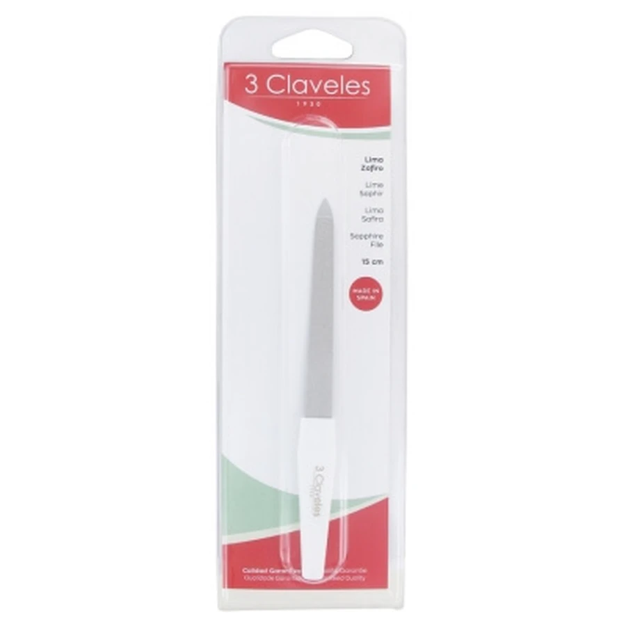 3 limas de uñas Claveles Sapphire, 15 cm