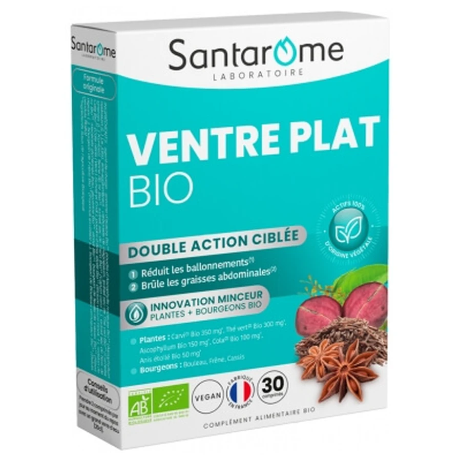 Santarome Organic Flat Stomach 30 Tablets