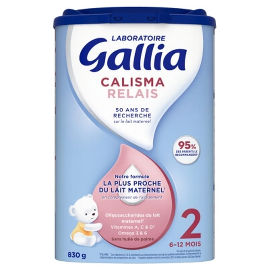 Fórmula de continuación Gallia Calisma para bebés de 6 a 12 meses, 830 g