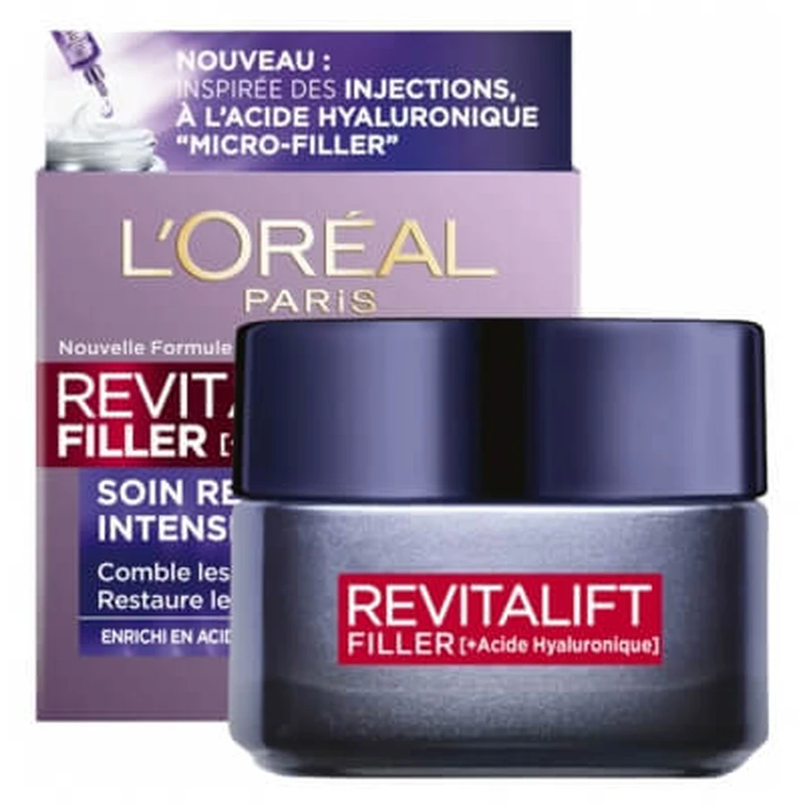 L'Oréal Paris Revitalift Filler Cremă de zi anti-îmbătrânire cu efect de volum intens 50 ml