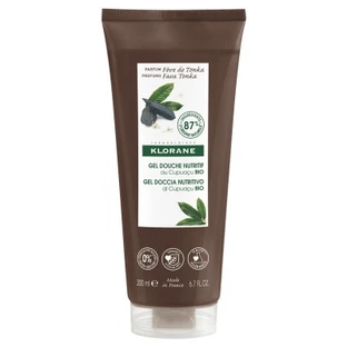 Gel de ducha nutritivo Klorane con cupuaçu ecológico y haba tonka, 200 ml