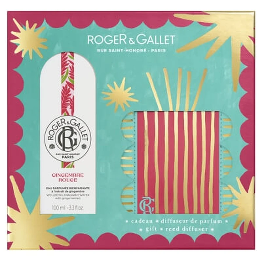 Roger & Gallet Red Ginger Kalmerend Parfumwater 100 ml + Gratis geurverspreider