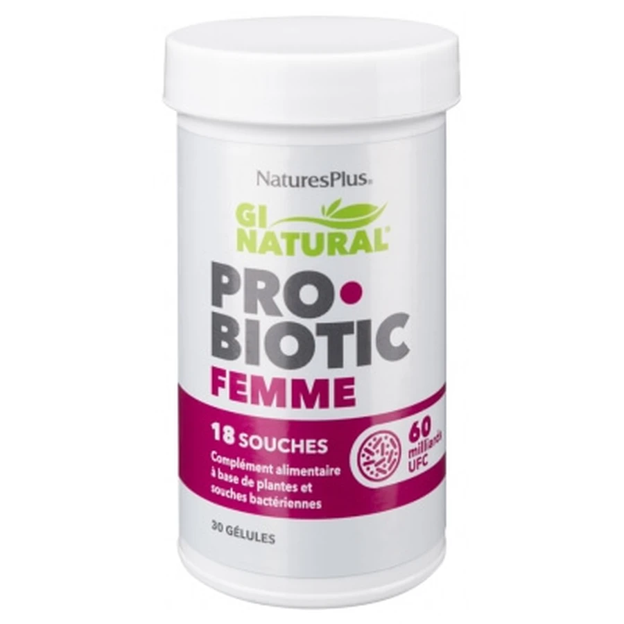 Natures Plus Gi Natural Probiotic for Women, 30 Capsules