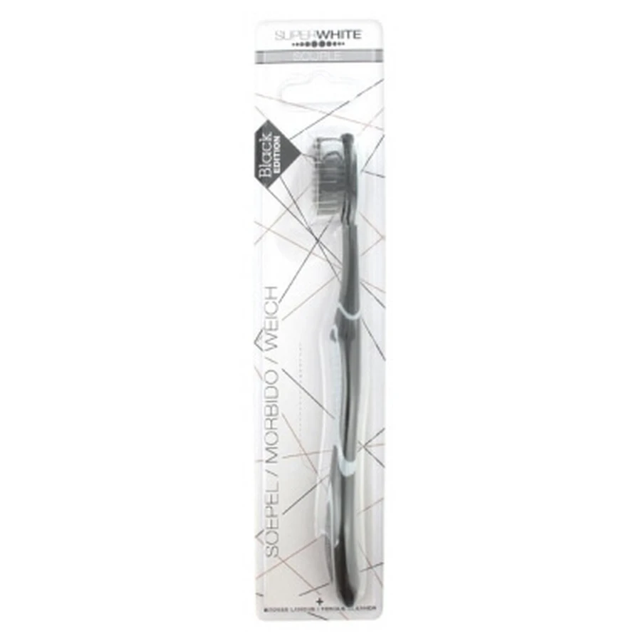 Superwhite Black Edition 1 zachte tandenborstel
