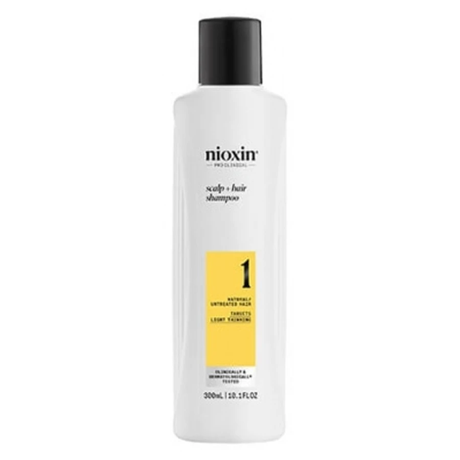 Nioxin Shampoo System 1 voor matige haaruitval, natuurlijk haar, Nioxin 300 ml