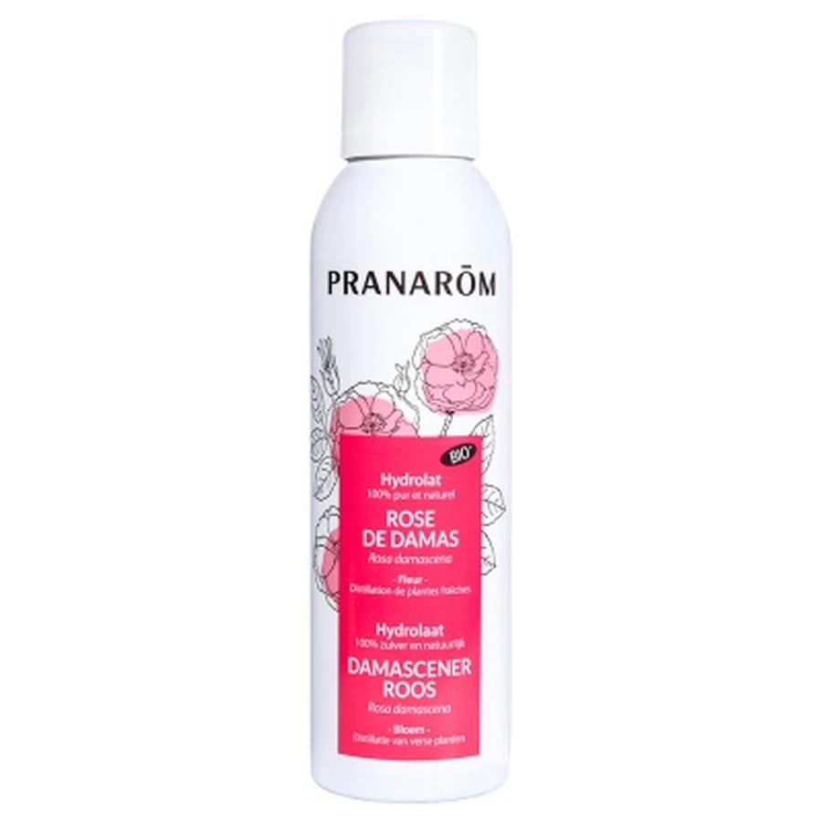 Hidrosol de rosa de Damasco ecológico de Pranarôm, 150 ml