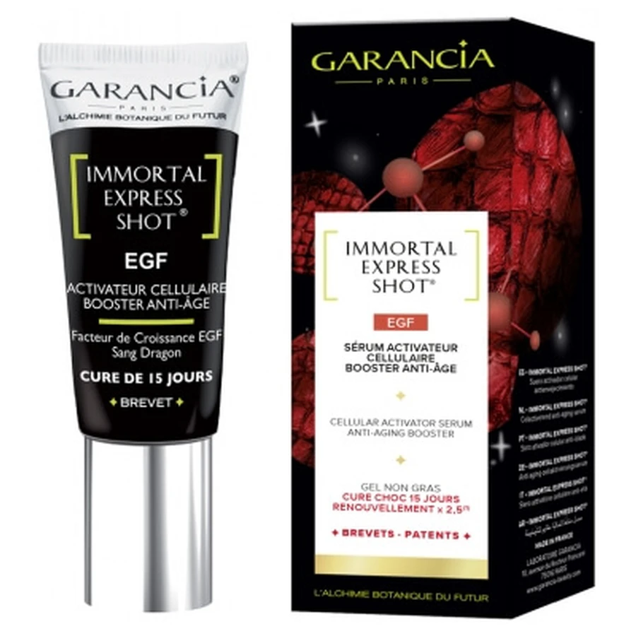 Garancia Immortal Express Shot EGF: sérum potenciador activador celular antienvejecimiento, 15 ml