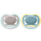Philips Avent Ultra Air Soothers, +18 months, Grey and Blue, SCF349/01, Philips