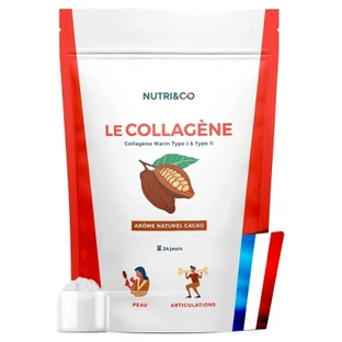 Nutri&Co Meereskollagen Typ I & II, Kakaogeschmack, 240 g
