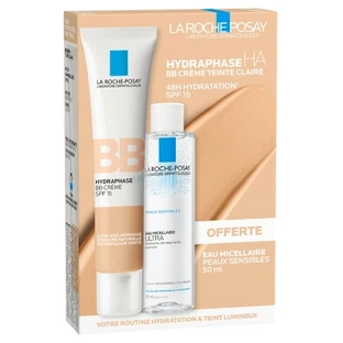 La Roche-Posay Hydraphase HA BB Cream SPF 15, 40 ml + Free Micellar Water, 50 ml