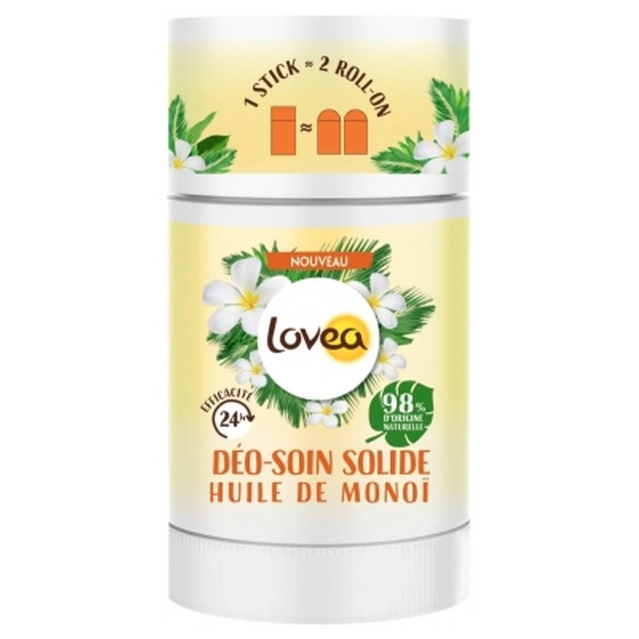 Desodorante sólido Lovea con aceite de monoi, 50 g