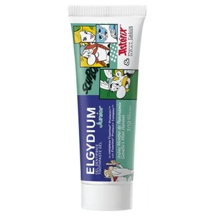 Elgydium Junior Toothpaste Gel for Cavity Protection, Ages 7–12, Panoramix Mint, 50 ml
