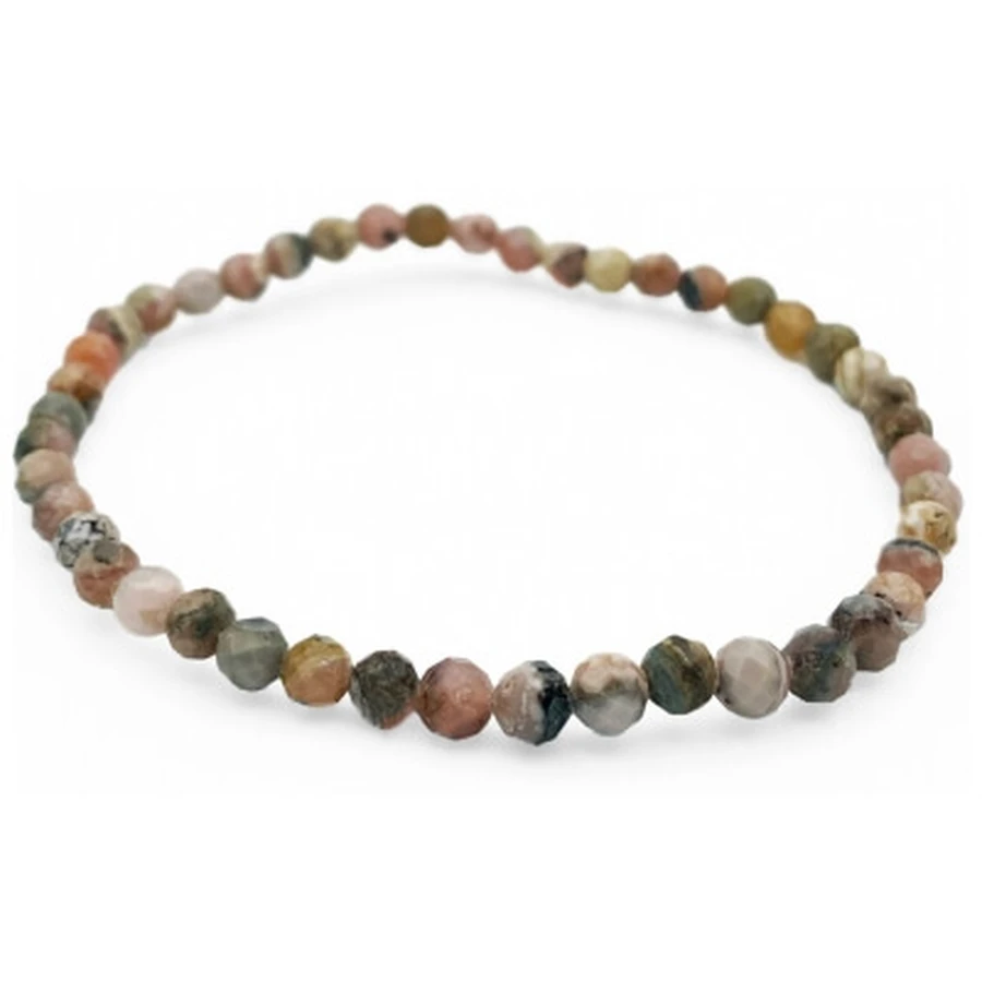 Natura Square Faceted Rhodochrosite Bracelet