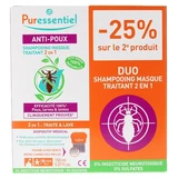 Puressentiel: champú y mascarilla 2 en 1 para el tratamiento contra los piojos, paquete de 2 x 150 ml