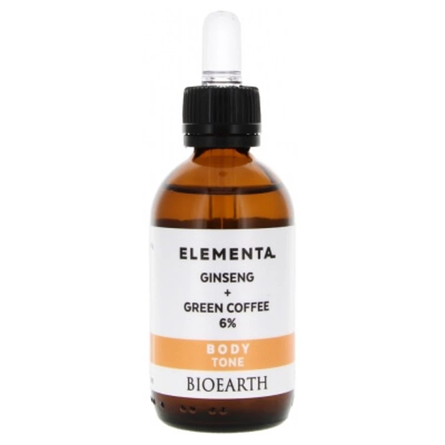 Bioearth Elementa Solución tonificante corporal con ginseng y café verde (6 %) 50 ml