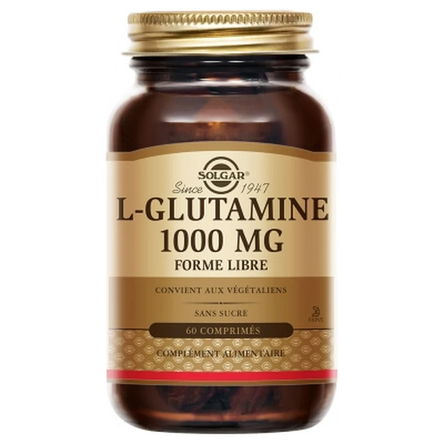 Solgar L-Glutamine 1000 mg Free-Form 60 Tablets