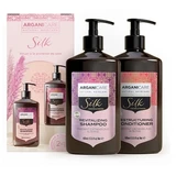Arganicare Seidenprotein-Duo-Set für glattes Haar und Glanz