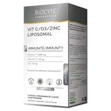 Biocyte: vitamina C, D3 y zinc liposomales, 14 sobres