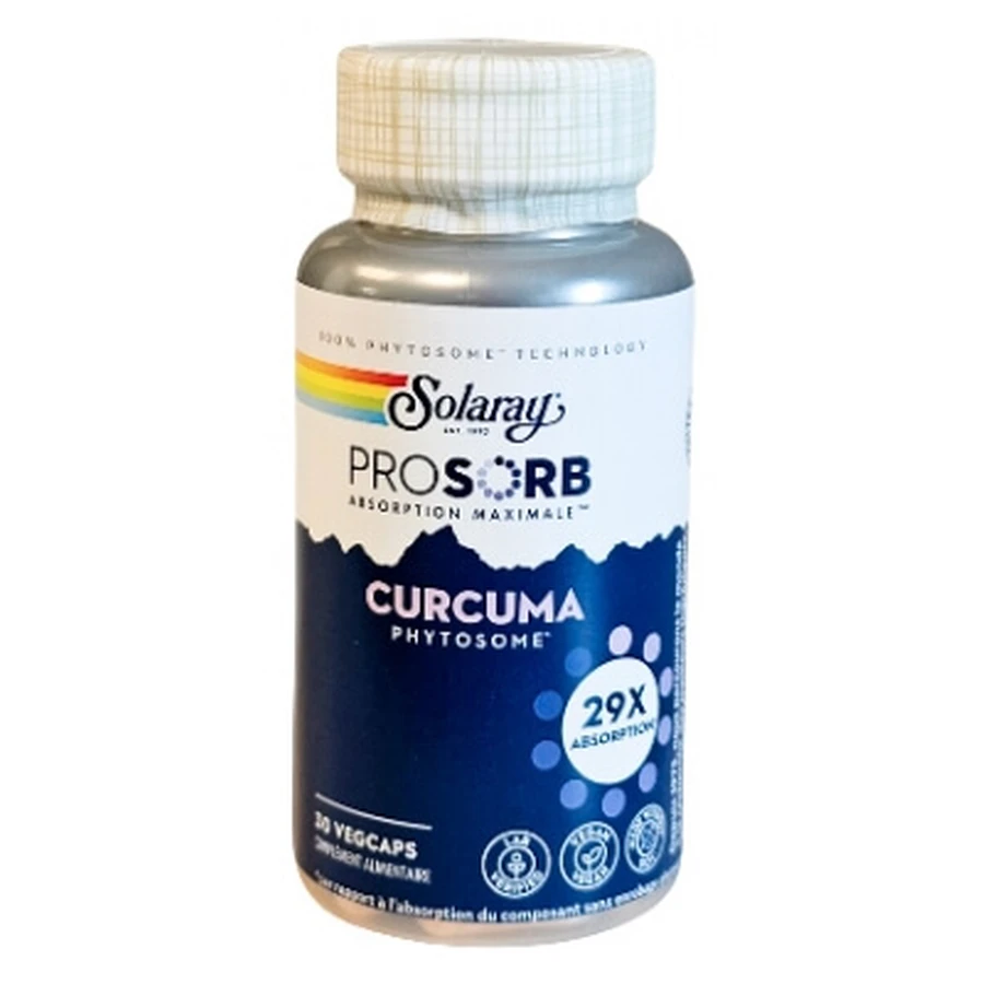 Solaray Prosorb Cúrcuma, 30 cápsulas vegetarianas