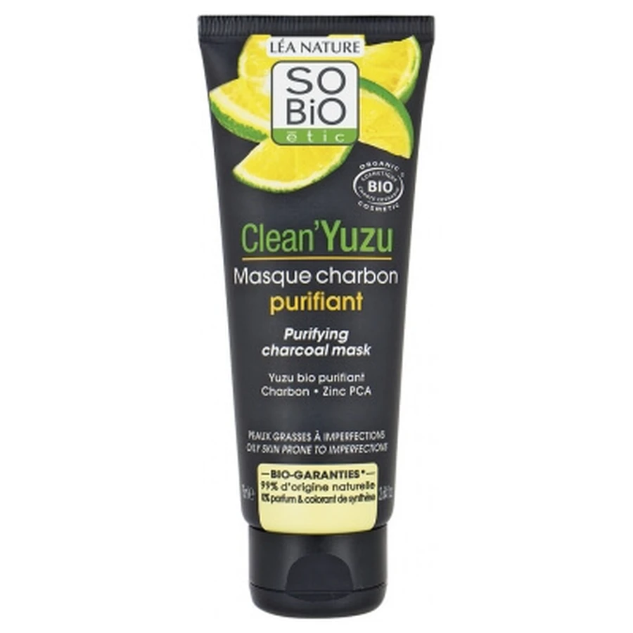 Léa Nature SO BIO étic Clean'Yuzu Biologisch zuiverend masker met houtskool 75 ml