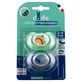 Dodie 2 Sucettes Physiologiques Silicone Jour Nuit 0-6 Mois