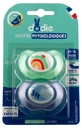 Dodie 2 Silicone Natural-Feel Pacifiers for Day and Night, 0–6 Months