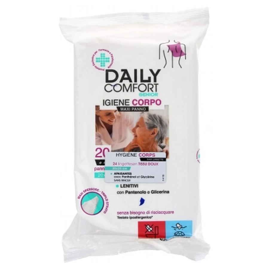 BioGenya Daily Comfort Sénior Lingettes Hygiène Corporelle 24 Lingettes