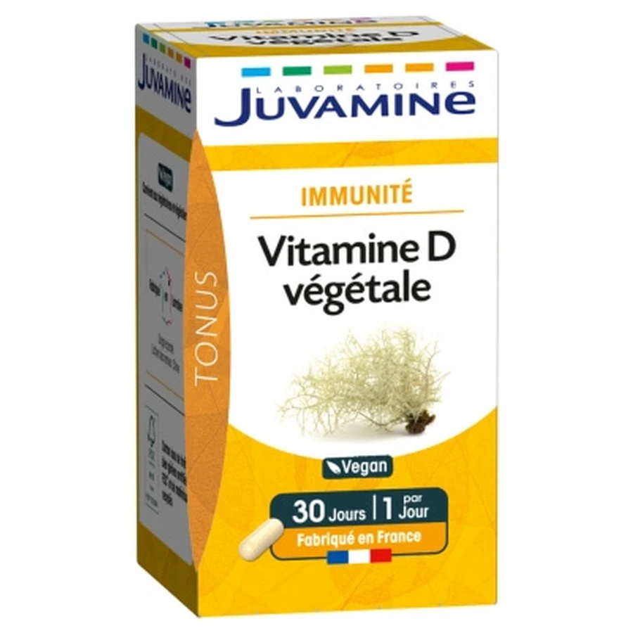 Juvamine Immunity Plant-Based Vitamin D, 30 Capsules