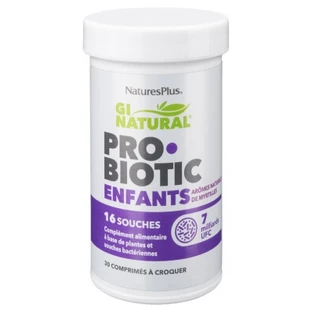 Natures Plus Gi Natural Probiotic for Children, 30 Chewable Tablets