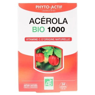 Phyto-Actif Acerola 1000 Biologisch, 24 tabletten