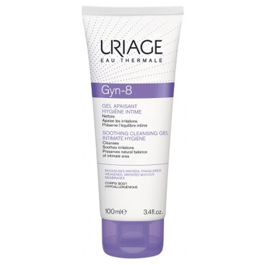 Gel limpiador íntimo calmante Uriage Gyn-8, 100 ml