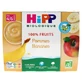 HiPP 100 % Obst: Äpfel und Bananen, ab 4–6 Monaten, Bio, 4 Gläschen