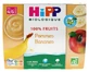 HiPP 100% Fruit: Appels en bananen, vanaf 4–6 maanden, biologisch, 4 potjes