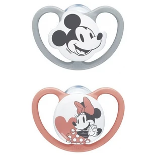 NUK Space Disney Baby 2 Silikon-Schnuller, 6–18 Monate