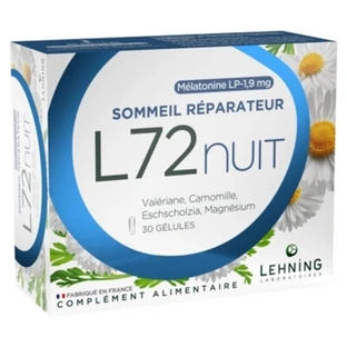 Laboratoires Lehning L72 Nuit Sommeil Réparateur 30 Gélules