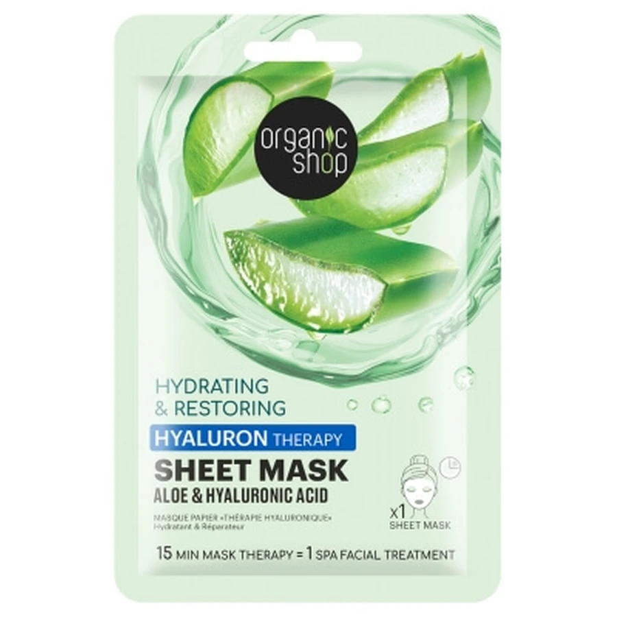 Organic Shop Hyaluron Therapy 1 Hydraterend en herstellend sheetmasker
