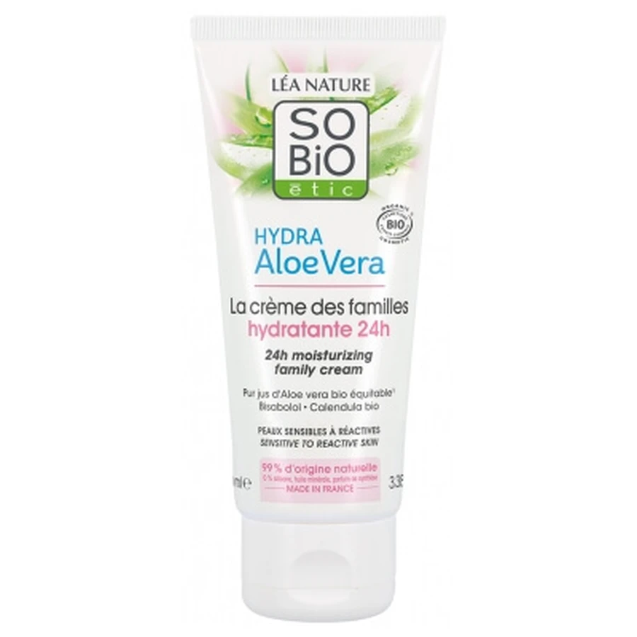 Léa Nature SO BIO étic Hydra Aloe Vera La Crème des Familles 24-uurs biologische vochtinbrengende crème 100 ml