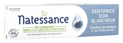 Natessance Organic Bamboo Charcoal Whitening Toothpaste 75 ml