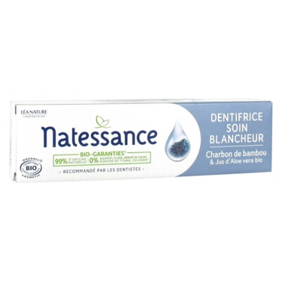 Natessance Bio-Zahnpasta mit Bambuskohle zur Zahnaufhellung, 75 ml