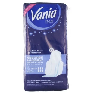 Vania Maxi Comfort Night+ 12 Pads