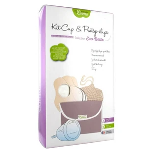 Les Tendances d'Emma Eco Belle Kollektion: Set aus Menstruationstasse und Slipeinlagen